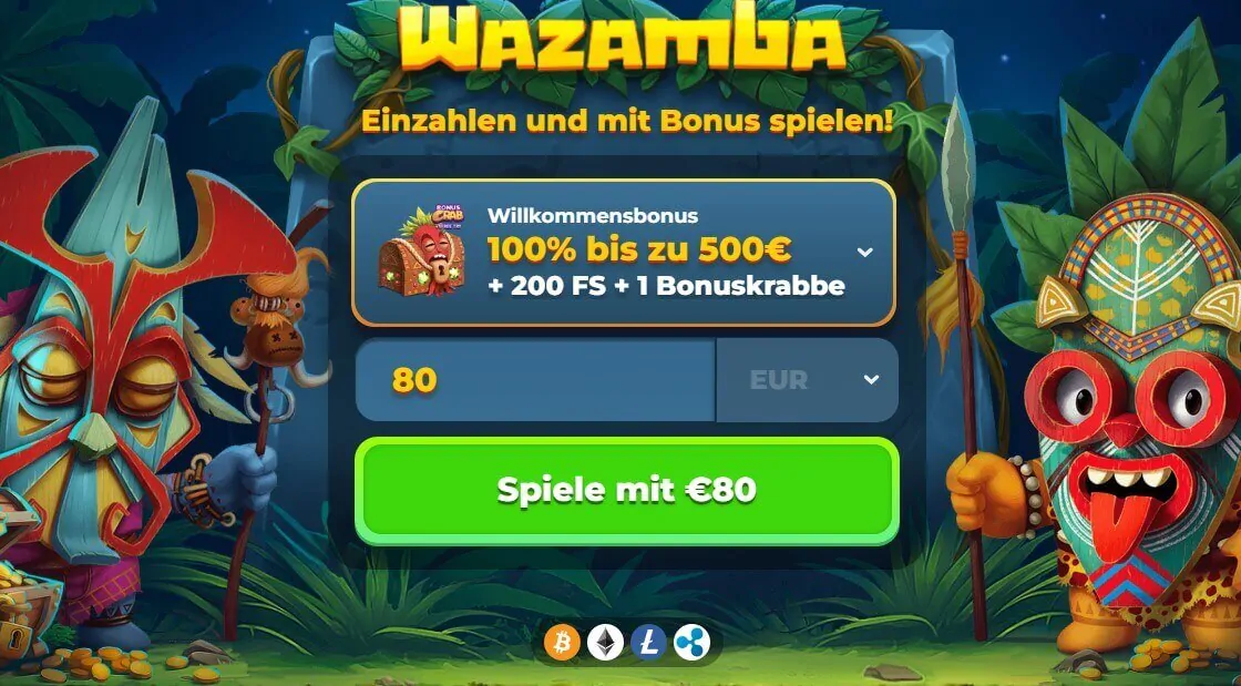wazamba casino log