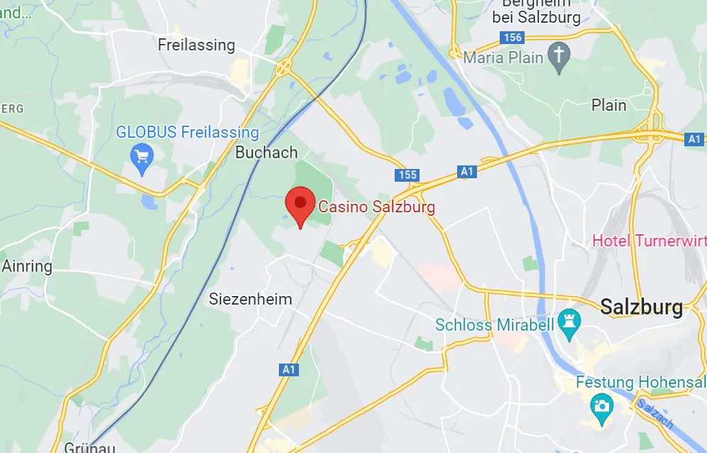 Casino Salzburg map