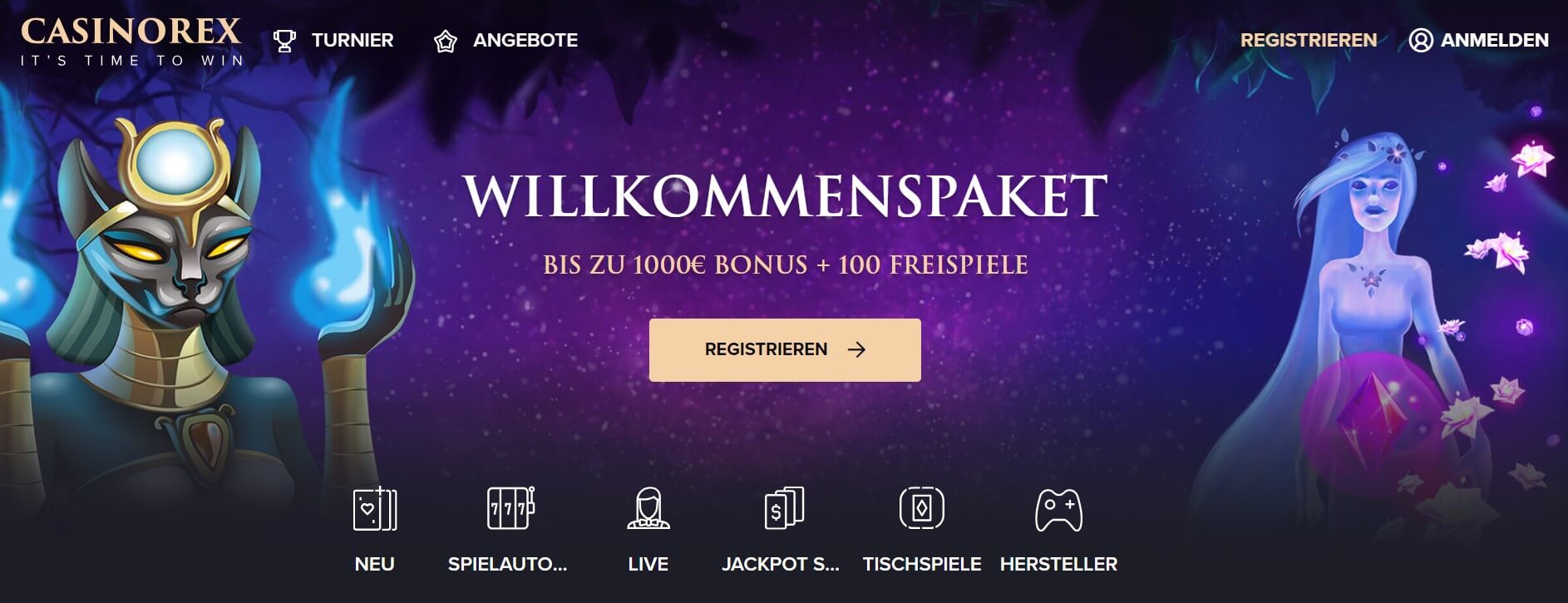 casinorex login